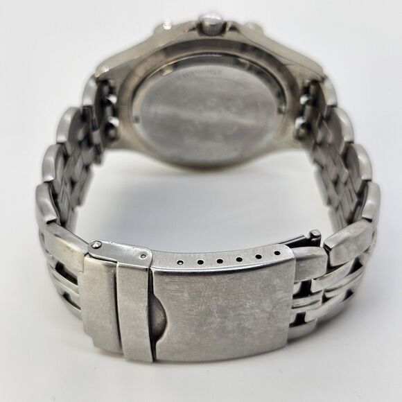 Relic Men's Watch 40MM Black Dial Gray Tone Bracelet Date 6" New Battery - Picture 8 of 12